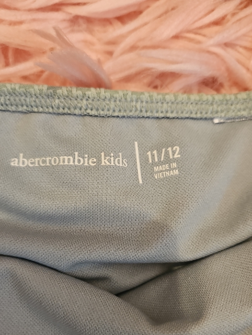 Girls Abercrombie Kids Sage Green Bikini & Matching Shorts Size 11/12 - Picture 3 of 5